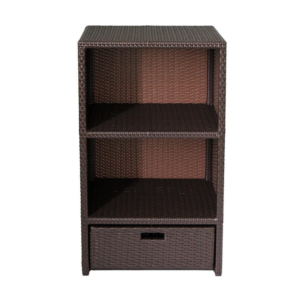 Outdoor wicker towel discount storage