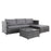 Azure Sky 14066 Complete Wicker Rattan Pool Patio Garden Set with Cushions, Grey
