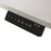 A3-63 Ergonomic 63-in 3 Memory Buttons LED Electric Automatic Height Adjustable Sit to Stand Curved Work Office Desk with White Legs