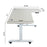 A3-63L Ergonomic 63-in 3 Memory Buttons LED Electric Automatic Height Adjustable Sit to Stand L-Shaped Corner Work Office Desk with Black Legs