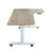 A3-63L Ergonomic 63-in 3 Memory Buttons LED Electric Automatic Height Adjustable Sit to Stand L-Shaped Corner Work Office Desk with Black Legs
