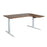 A3-63L Ergonomic 63-in 3 Memory Buttons LED Electric Automatic Height Adjustable Sit to Stand L-Shaped Corner Work Office Desk with Black Legs