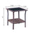 Azure Sky Rattan Outdoor Patio Furniture Set Garden Lawn Sofa Wicker Sofa Glass Top Table 2 Chairs (Brown)