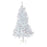 Baner Garden 6’ Classic Premium Artificial Christmas Tree with stand and Christmas Clear String Lights, Crystal White Flocked Snow (CT76-6-CL100-1)-Long Mountains