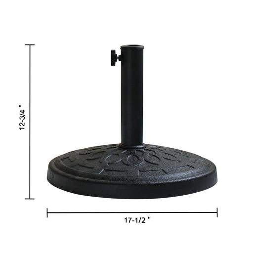 Baner Garden Heavy Duty Resin Stand for CA-1102 Hanging Patio Adjustable Umbrella Cantilever (CA-1102-B)-Long Mountains