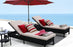 Baner Garden X15 Modern Outdoor Pool Patio Furniture Adjustable Chaise Lounge Chair with Cushions, Full-Long Mountains