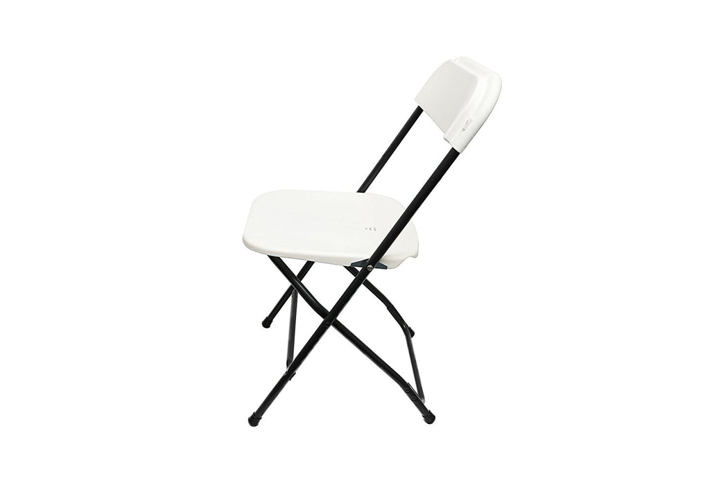 Baner Garden Y18 Modern Living Room Dining Plastic Folding Chair (SET OF 2), Full, Black-Long Mountains