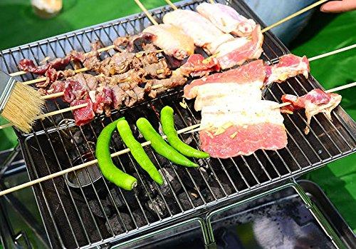 Caesar Hardware Folding Steel Portable Charcoal BBQ Grill, Small-Long Mountains