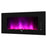 Caesar Luxury Linear Wall Mount Recess Freestanding Multicolor Flame Electric Fireplace, 50-Inch-Long Mountains