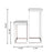 Magari Furniture Argento Mirrored Square Side/End Tables-Long Mountains
