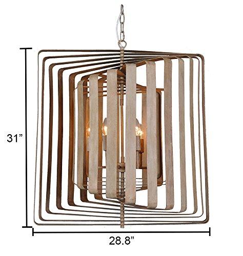 Magari Furniture D6292-6WW Torcia II Candle-Syle Chandelier Modern Style-Long Mountains