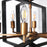Magari Furniture D6304-8PBA-BS Torcia I Candle-Syle Chandelier Modern Style-Long Mountains