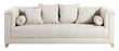 Magari Furniture MA323-3 Mid Century Loft Button Tufted Sofa Couch, Beige-Long Mountains