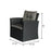 Magari Furniture MAG-1601S2 4 Piece Complete Outdoor Rattan Patio Pool Garden Set, 4 Seater, Black-Long Mountains