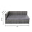 Magari Furniture SJ-14066 Complete 3 Piece PE Wicker Rattan Pool Patio Garden Set with Cushions, Grey-Long Mountains