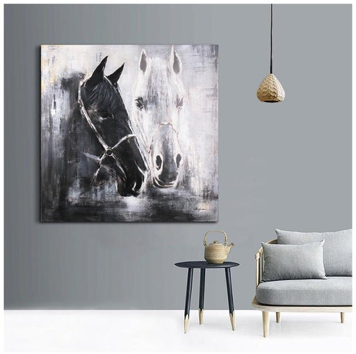 Magari Wall Décor F0656 Horse Oil Painting-Long Mountains
